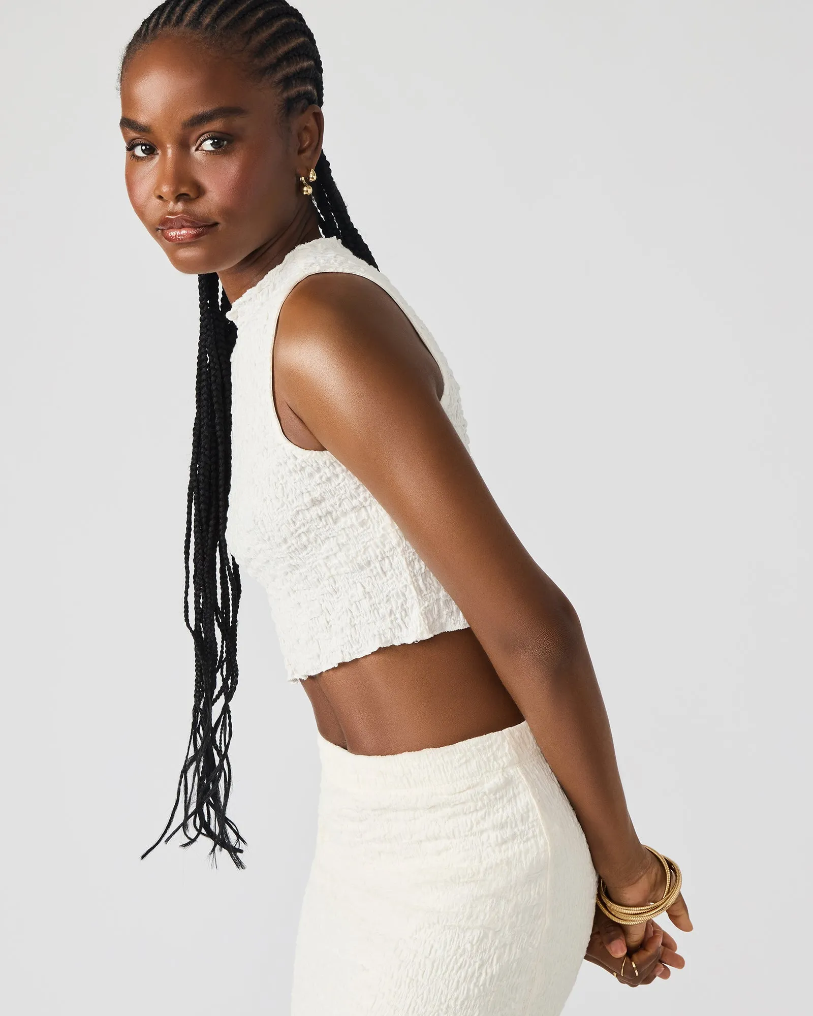 SEASIDE MAXI SKIRT SET CREAM sold by Steve Madden product image thumbnail 3