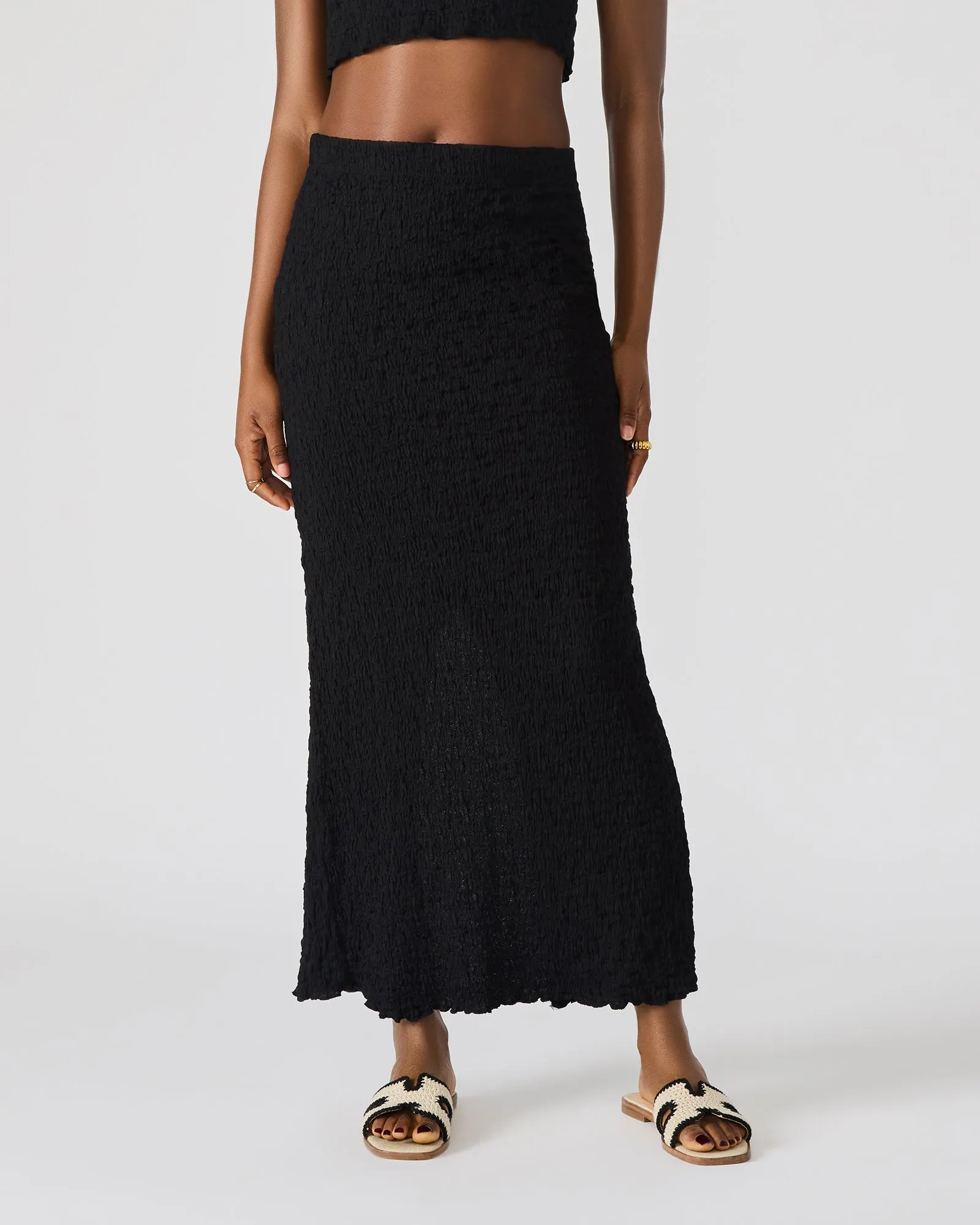SEASIDE MAXI SKIRT SET BLACK sold by Steve Madden product image thumbnail 5