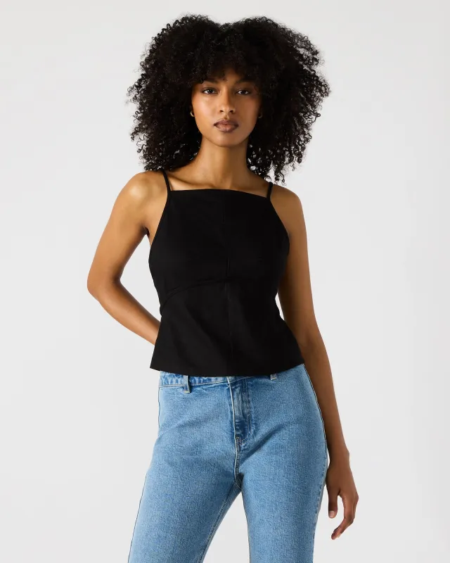 TIEGAN TOP BLACK sold by Steve Madden