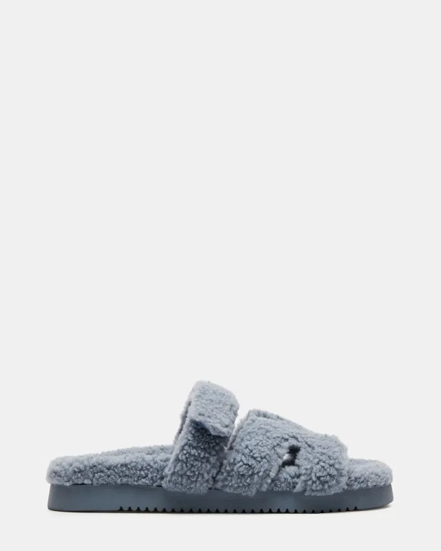 MAYVEN FAUX SHEARLING BLUE - SM REBOOTED sold by Steve Madden