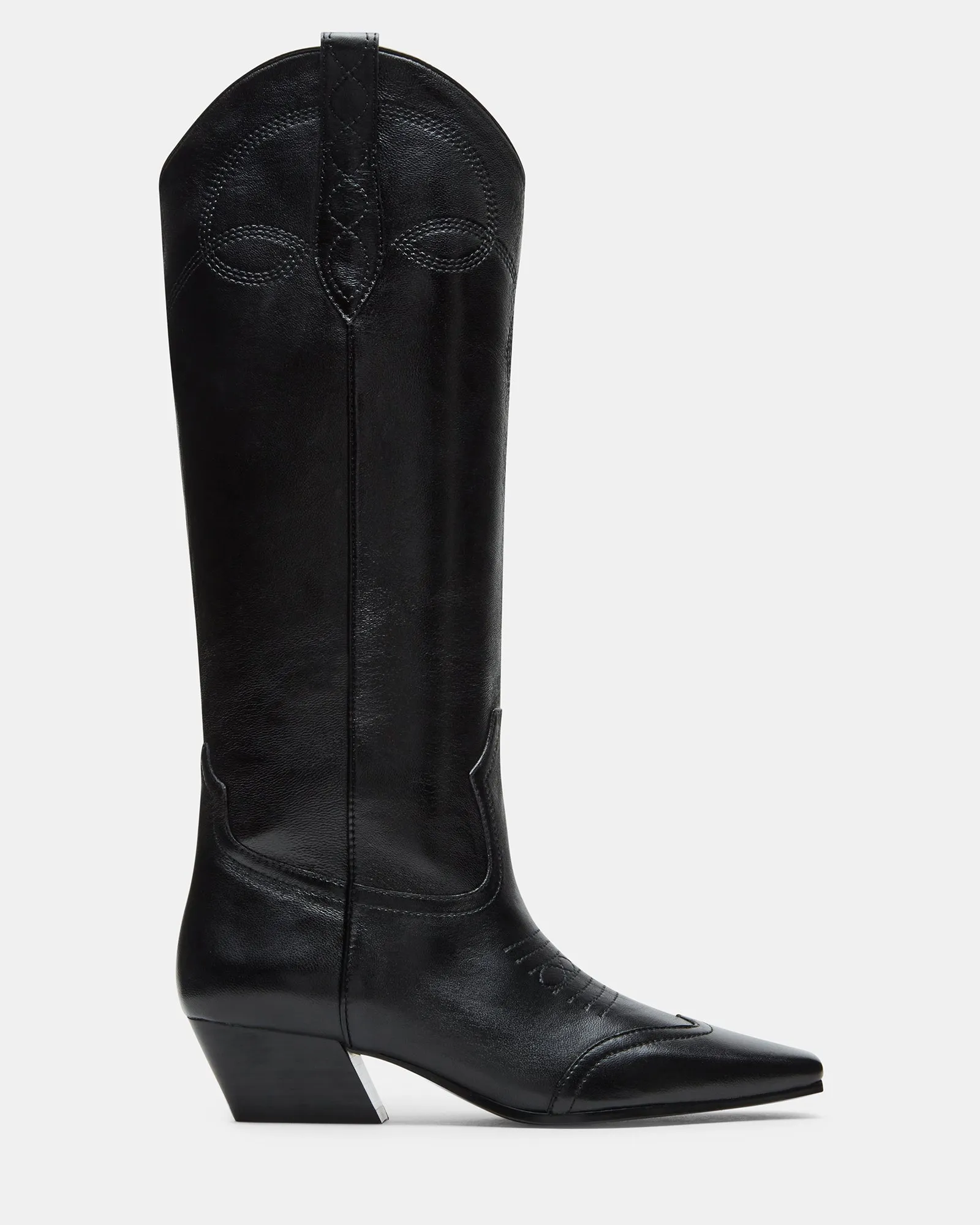 DOLLIE BLACK LEATHER - SM REBOOTED sold by Steve Madden