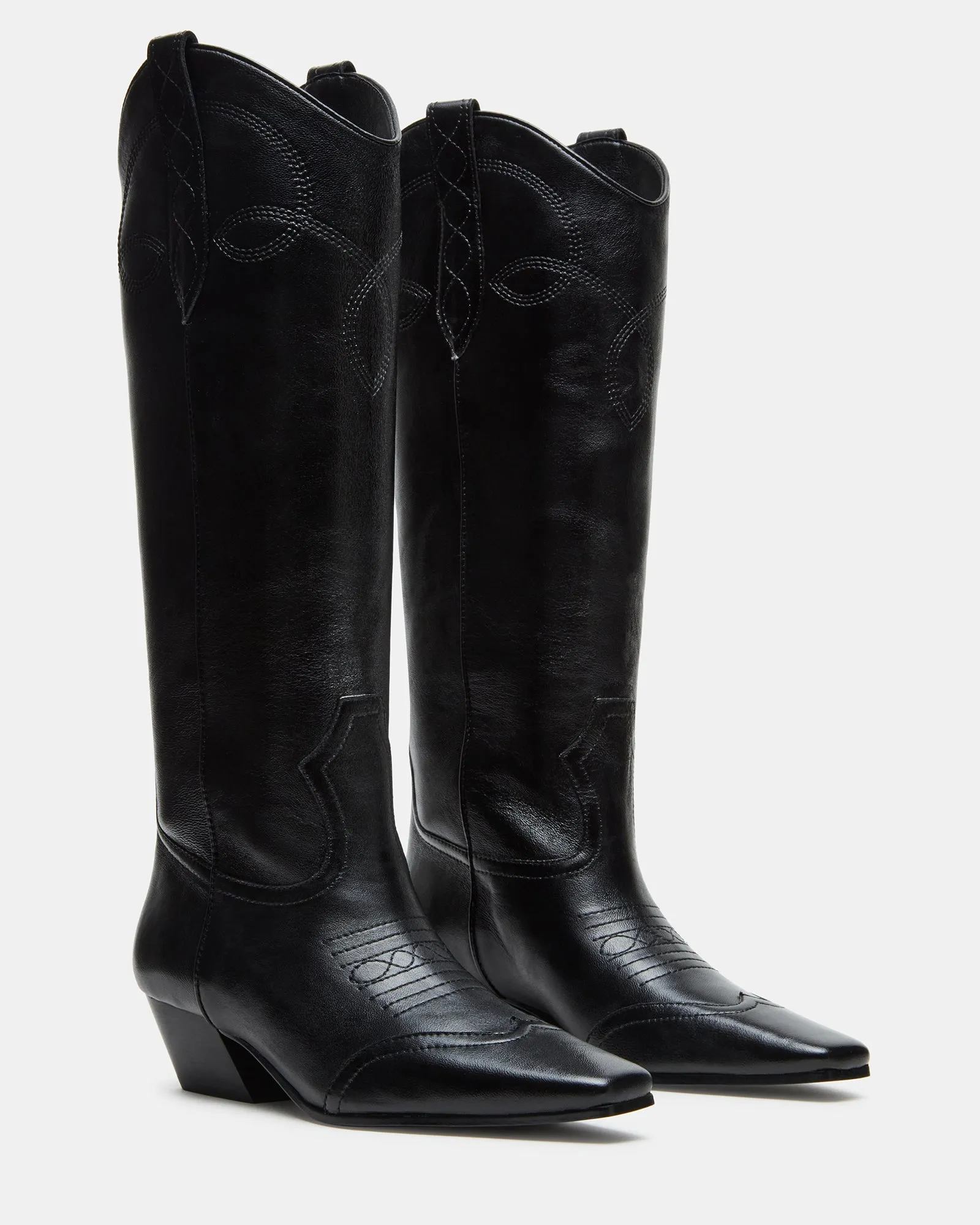 DOLLIE BLACK LEATHER - SM REBOOTED sold by Steve Madden product image thumbnail 3