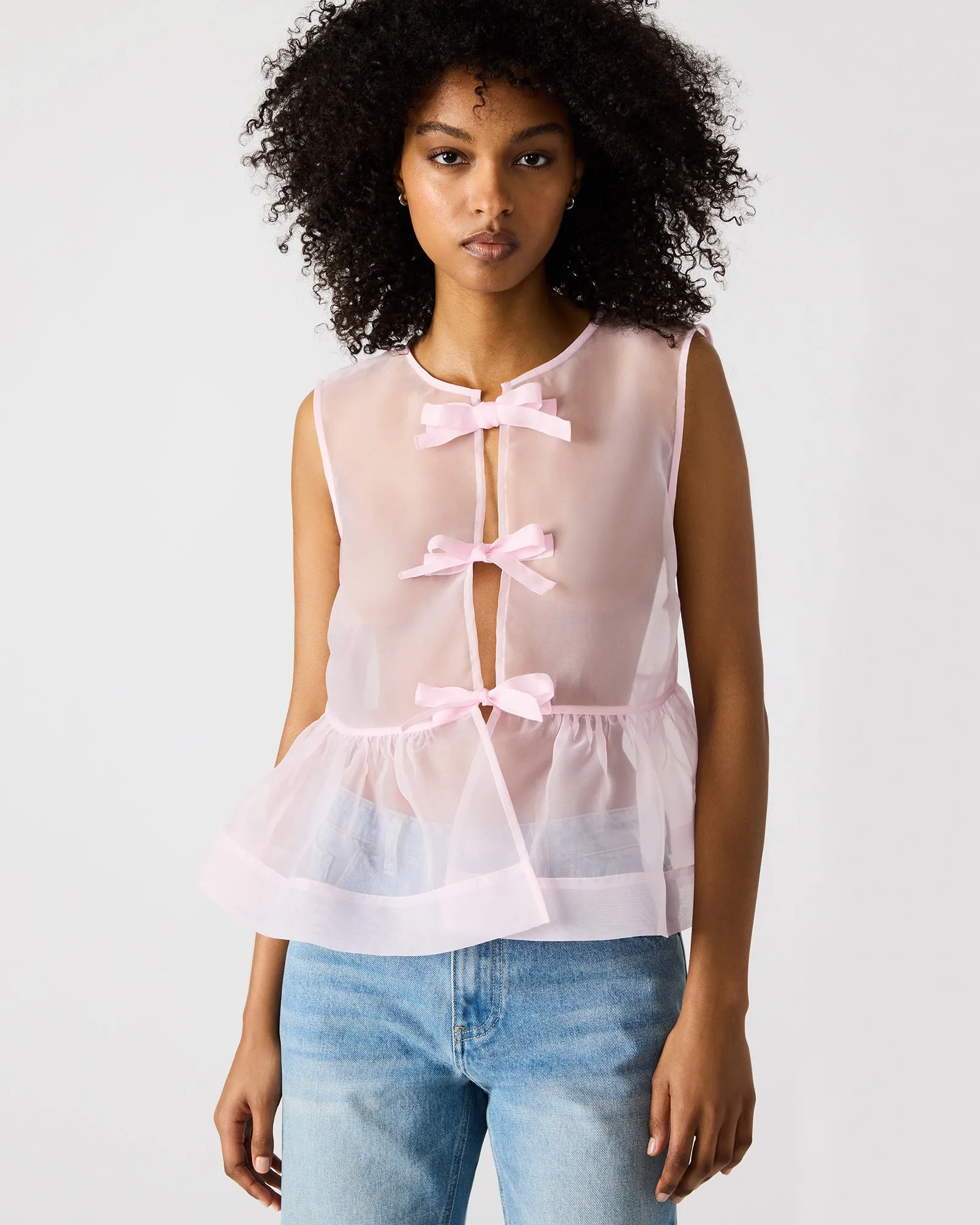 PAULINA TOP LIGHT PINK sold by Steve Madden