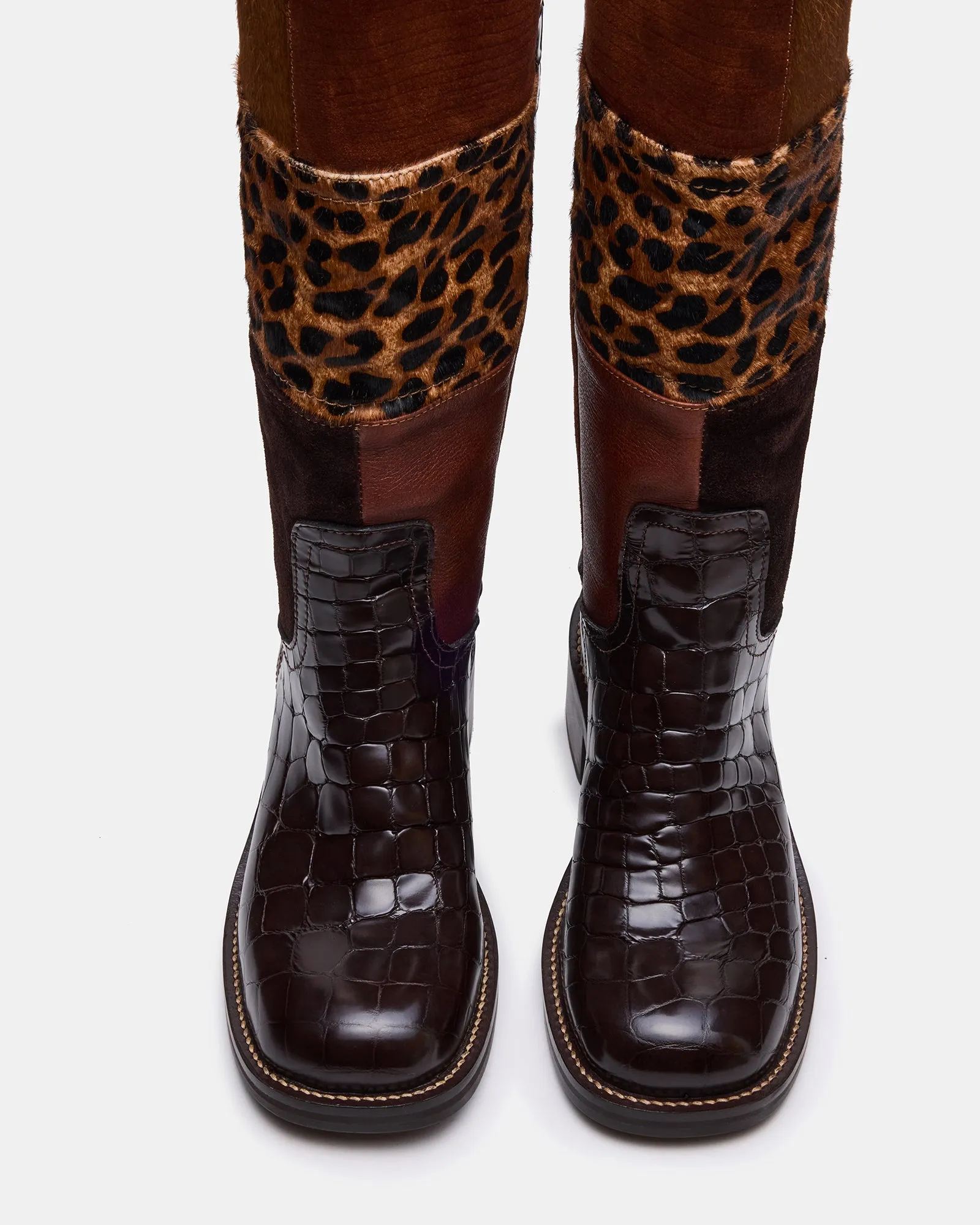 RIGGS BROWN MULTI PATCHES sold by Steve Madden product image thumbnail 4