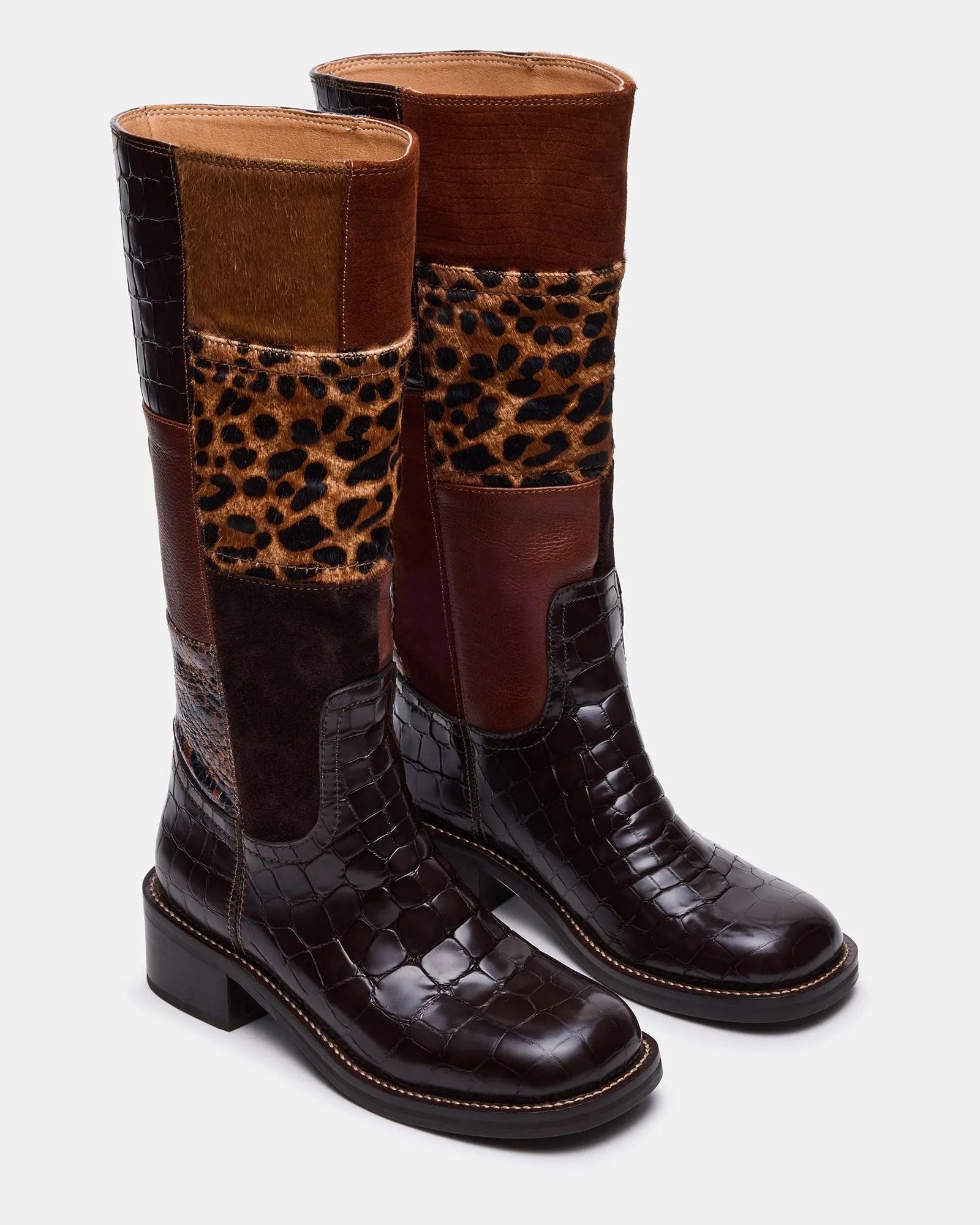 RIGGS BROWN MULTI PATCHES sold by Steve Madden product image thumbnail 2