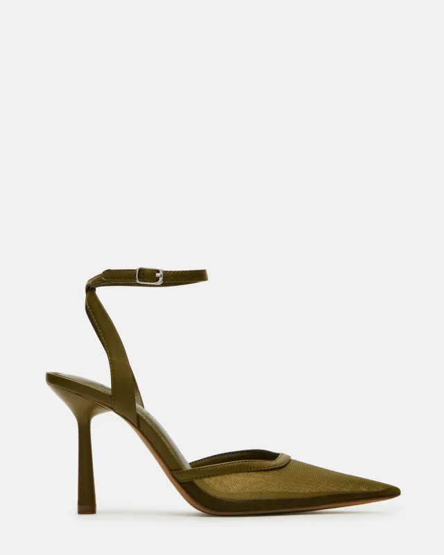 ALLIANCE MESH OLIVE sold by Steve Madden