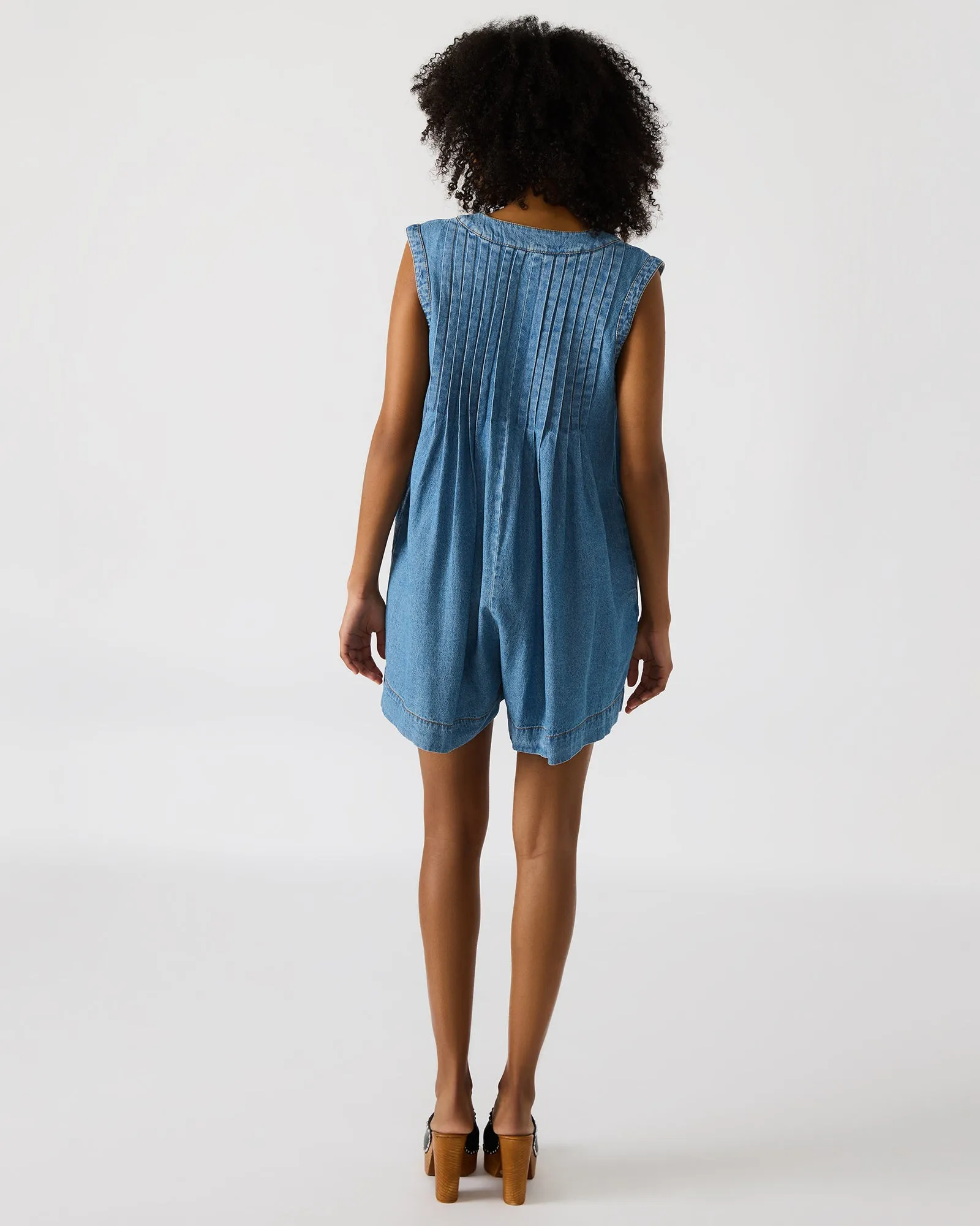 MICK DENIM ROMPER sold by Steve Madden product image thumbnail 4