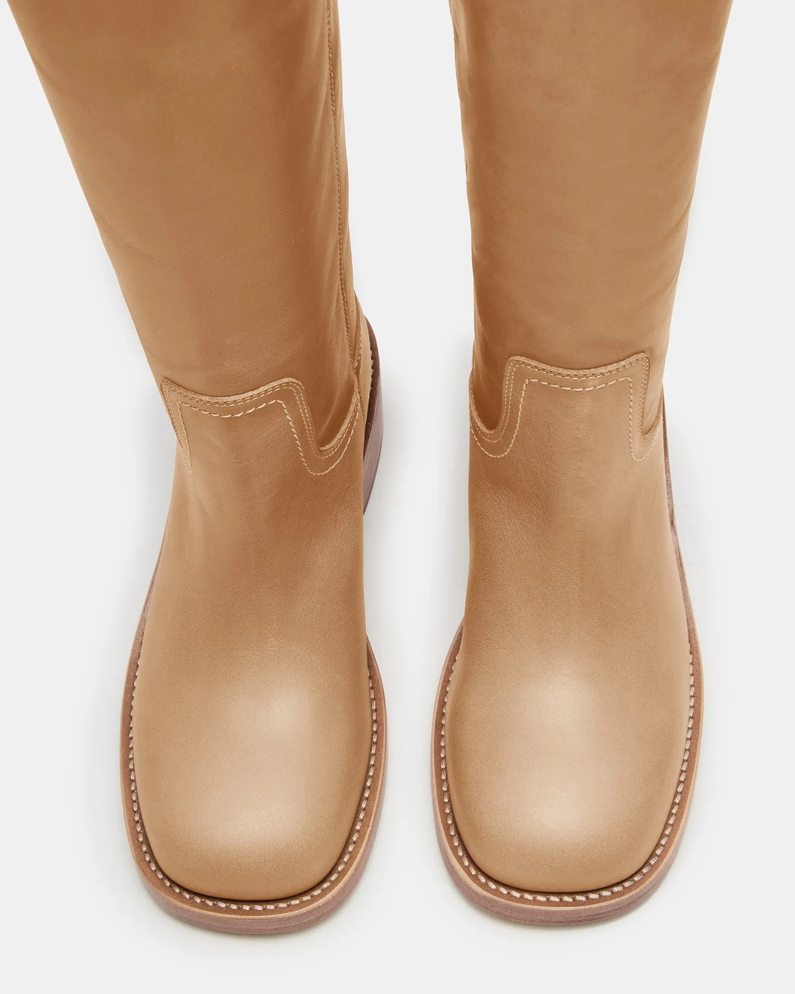 RIGGS BANANA LEATHER WIDE CALF - SM REBOOTED sold by Steve Madden product image thumbnail 5