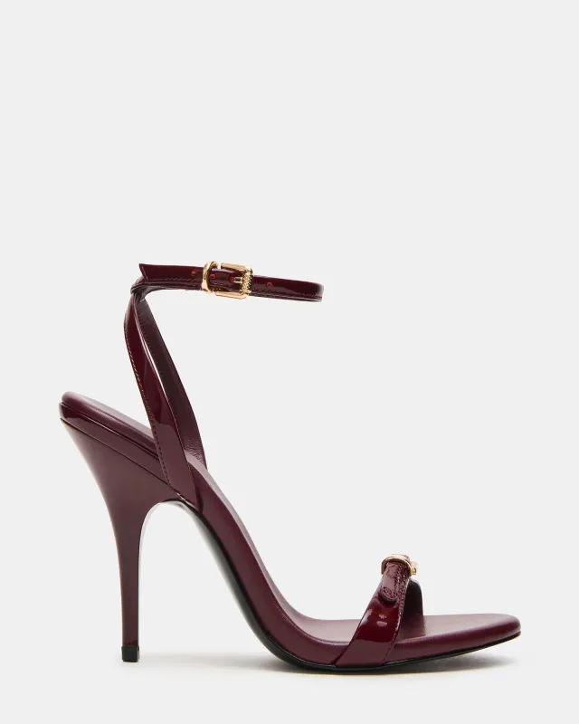 FOXX BURGUNDY PATENT made by Steve Madden