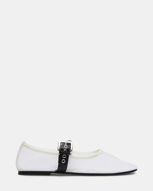 MITSY WHITE/BLACK sold by Steve Madden
