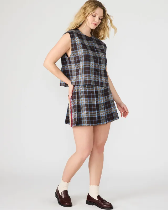 MARGO SKIRT BROWN PLAID sold by Steve Madden