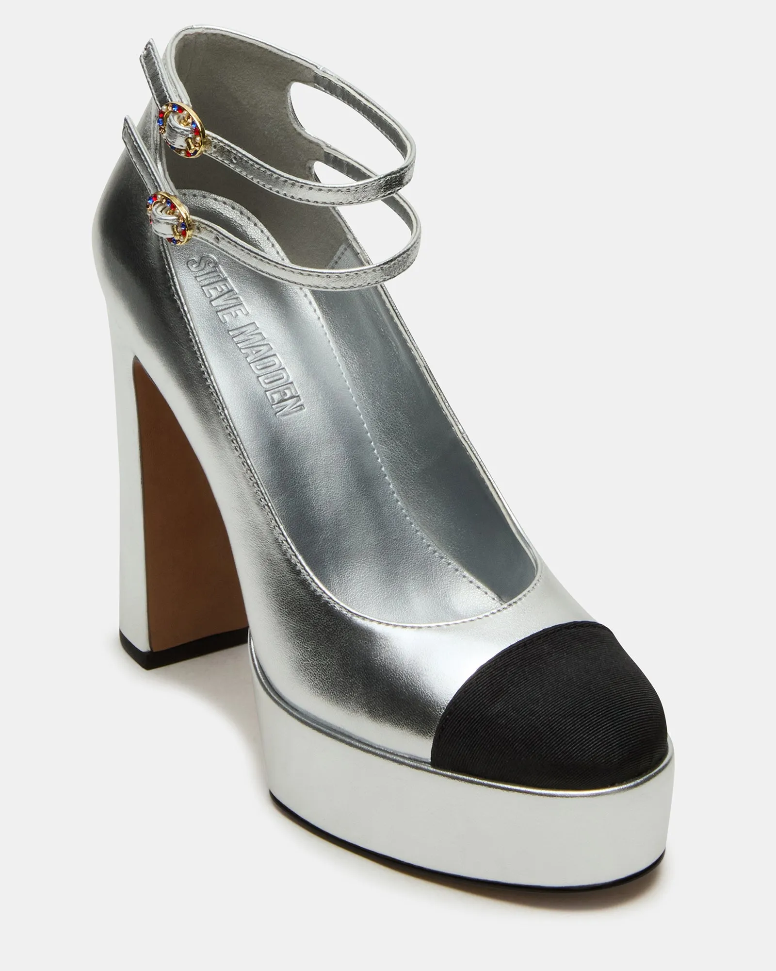 PEYTON SILVER LEATHER sold by Steve Madden product image thumbnail 2