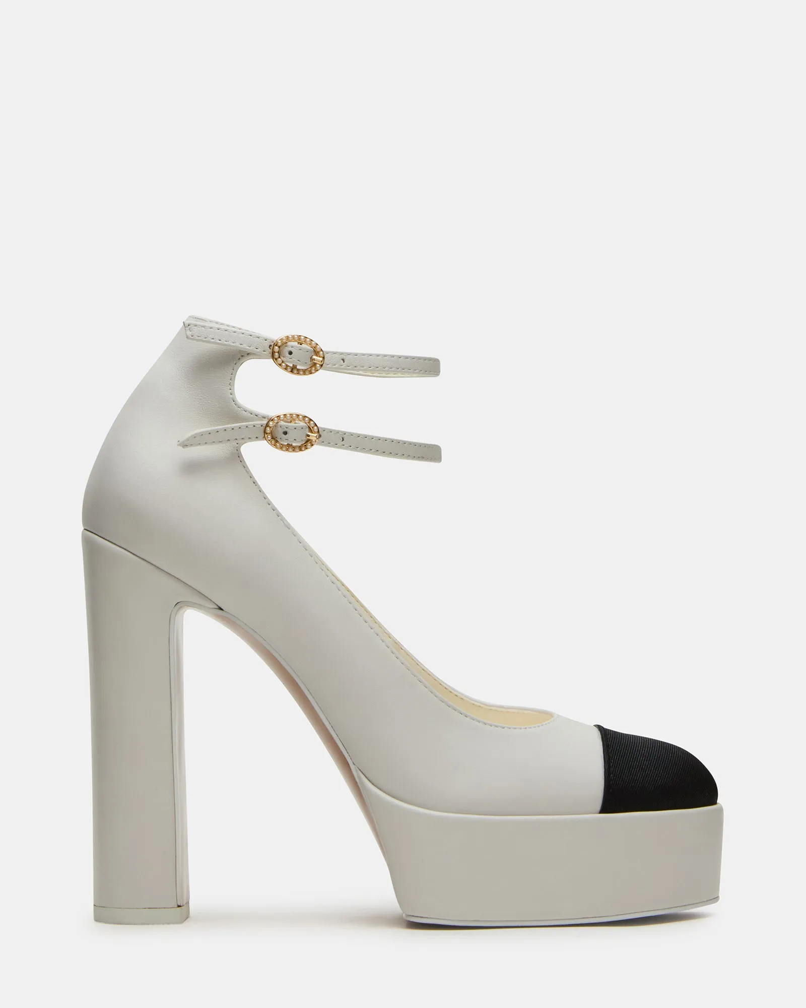 PEYTON WHITE LEATHER sold by Steve Madden