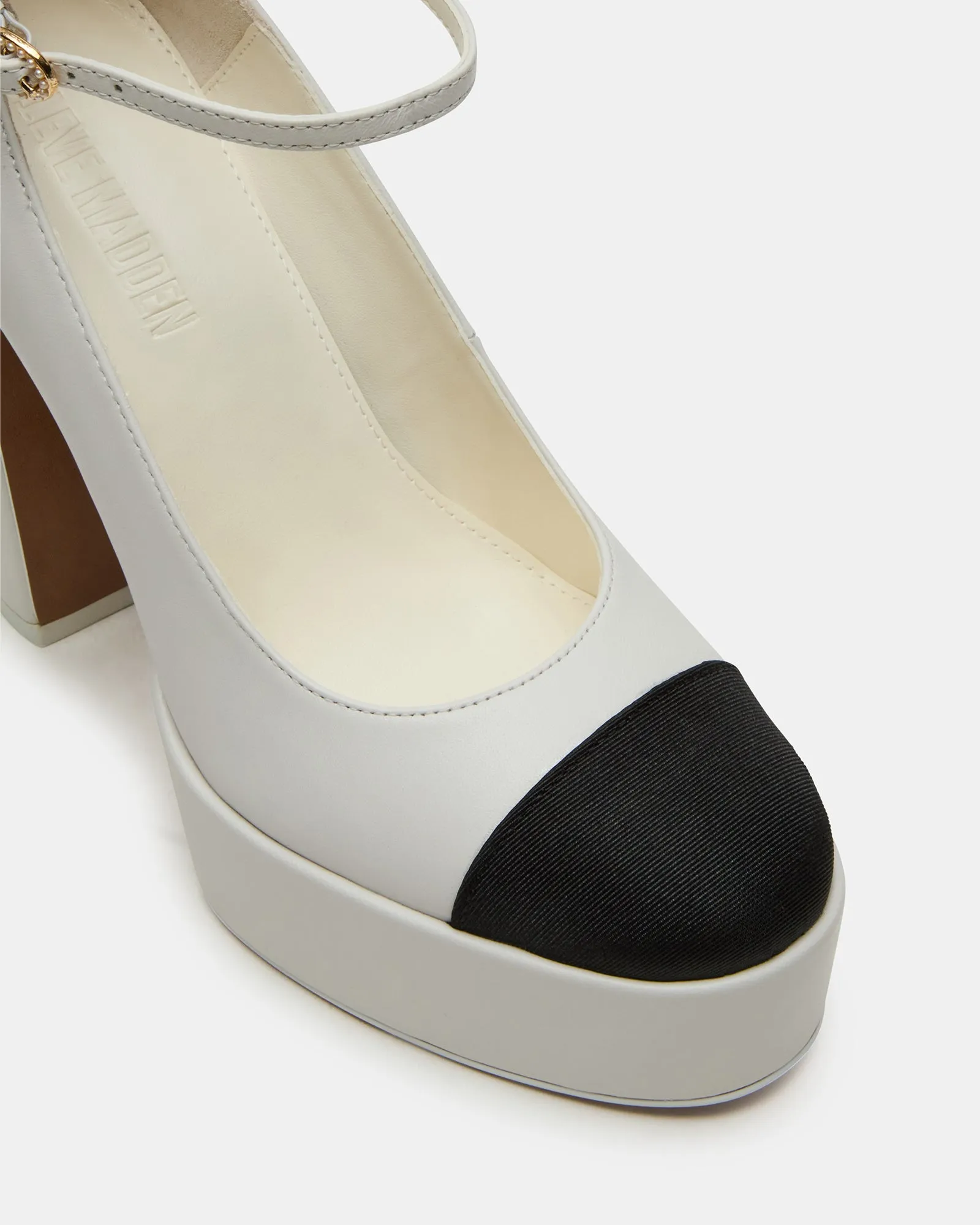 PEYTON WHITE LEATHER sold by Steve Madden product image thumbnail 3