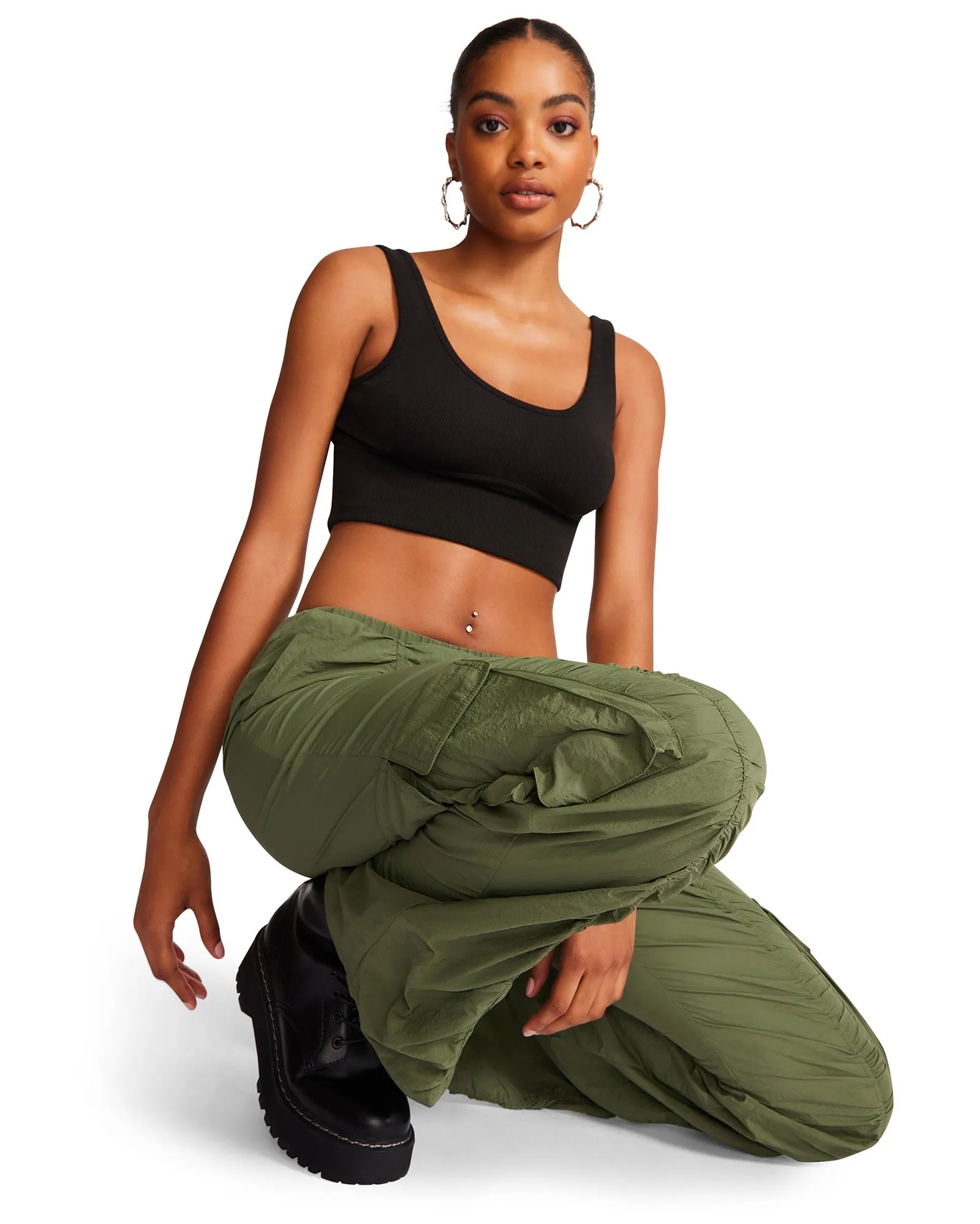 KENZIE PANT OLIVE - SM REBOOTED sold by Steve Madden product image thumbnail 2