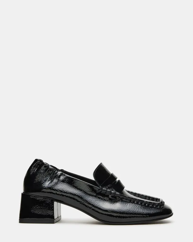 ESTEE BLACK CRINKLE PATENT sold by Steve Madden