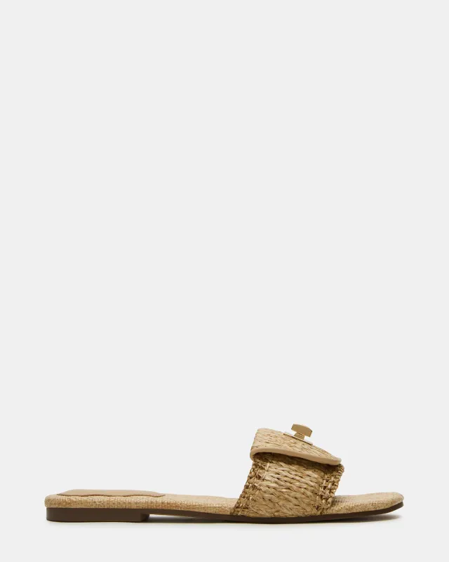 MORELAND NATURAL RAFFIA sold by Steve Madden
