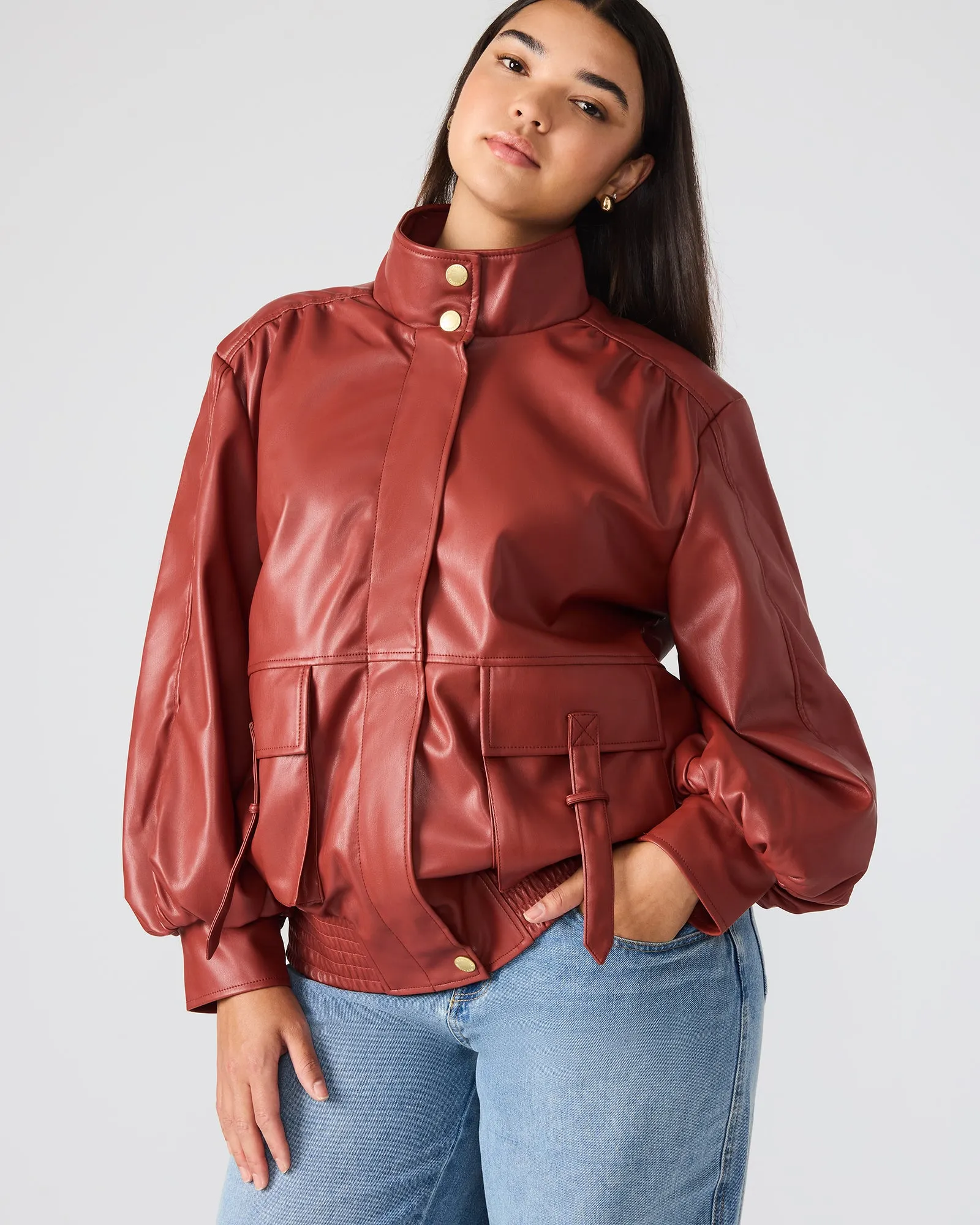 VEE JACKET DUSTY BRICK sold by Steve Madden product image thumbnail 3