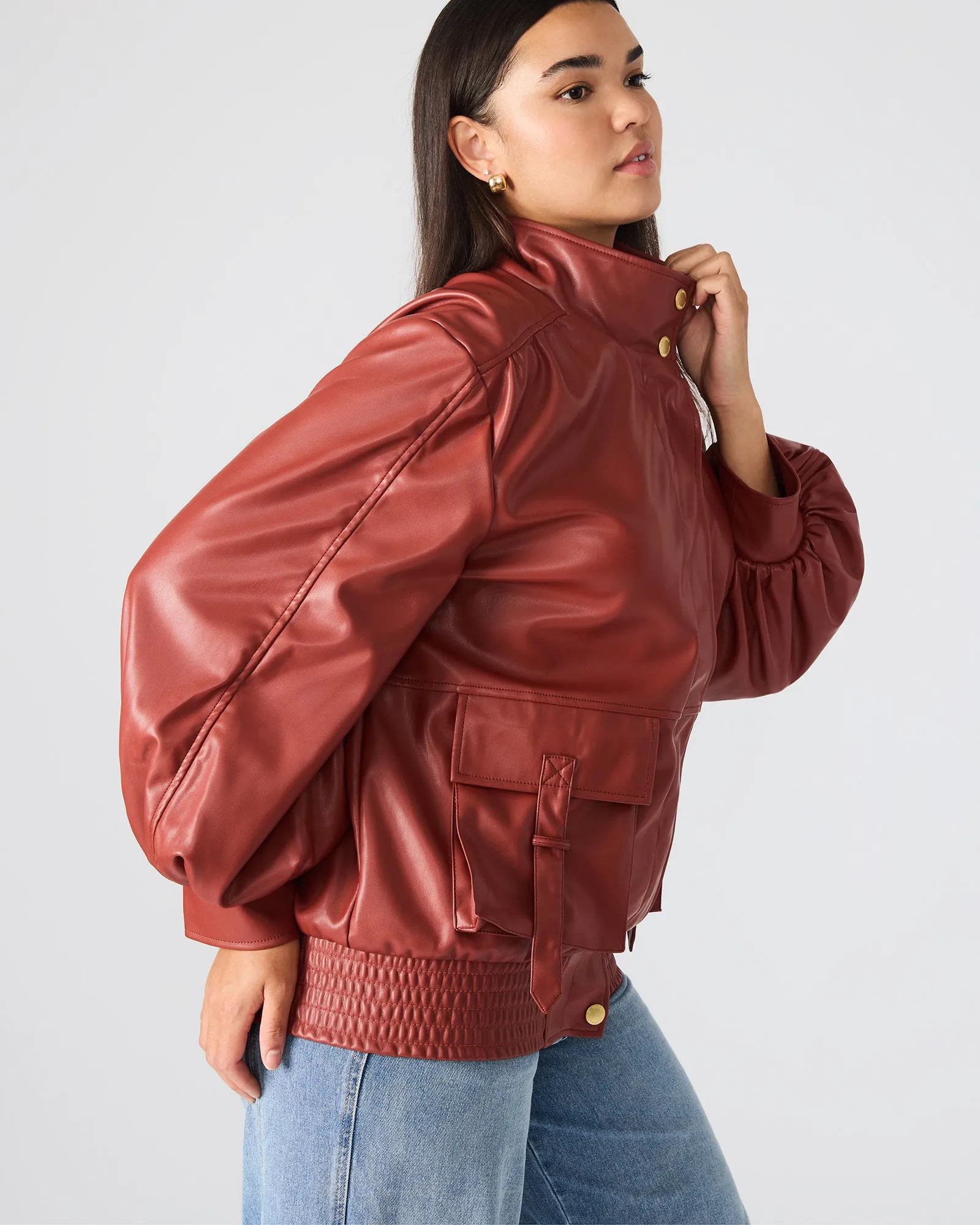VEE JACKET DUSTY BRICK sold by Steve Madden product image thumbnail 5