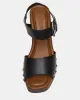JEMMA BLACK LEATHER sold by Steve Madden