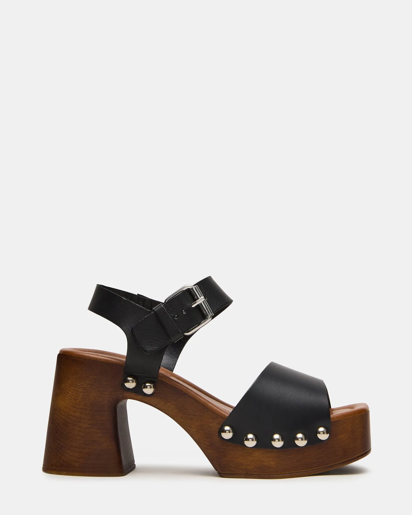JEMMA BLACK LEATHER sold by Steve Madden