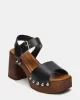 JEMMA BLACK LEATHER sold by Steve Madden