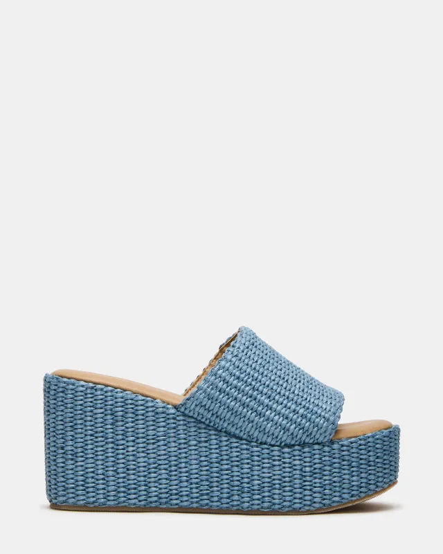 JETTY BLUE RAFFIA sold by Steve Madden