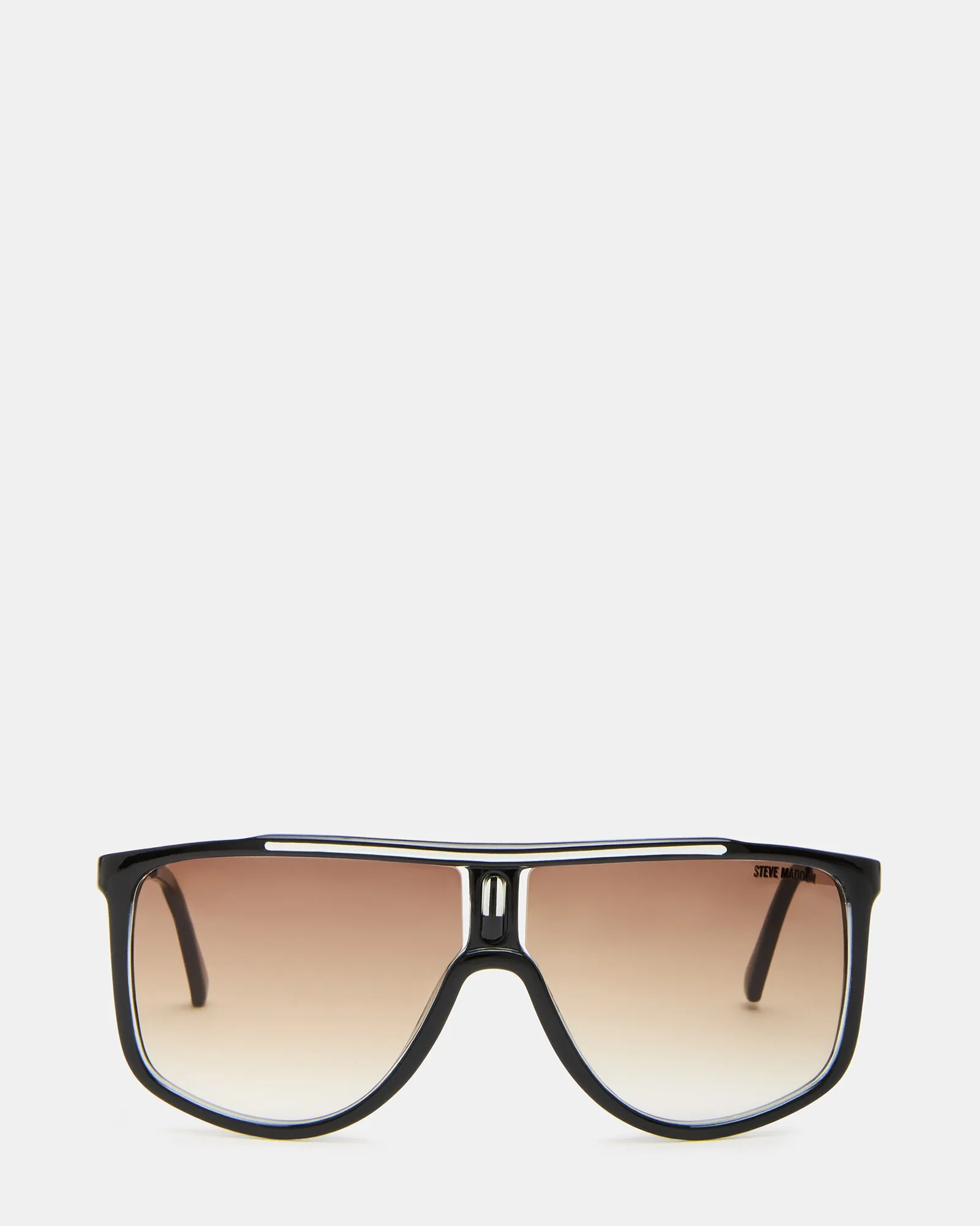 STEFFAN SUNGLASSES BLACK/WHITE sold by Steve Madden