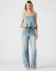 PENELOPI DENIM TOP AND PERLEI JEAN BUNDLE sold by Steve Madden