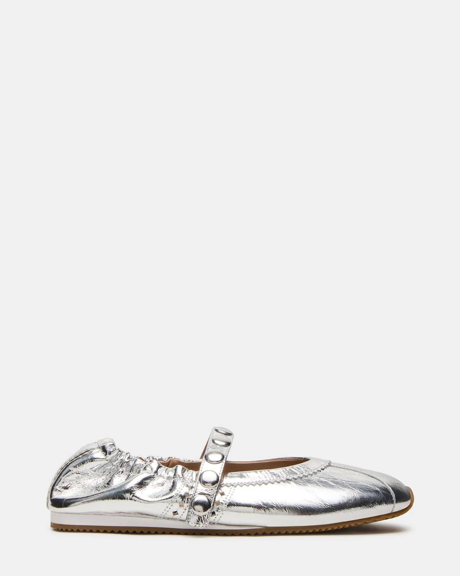 ANAYA SILVER LEATHER STUDS sold by Steve Madden