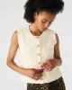 ALIYA SWEATER VEST CREAM sold by Steve Madden