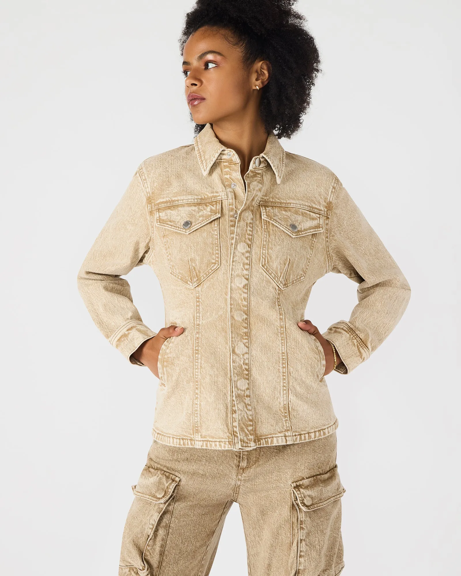 PARC JACKET CAFE AU LAIT sold by Steve Madden product image thumbnail 2