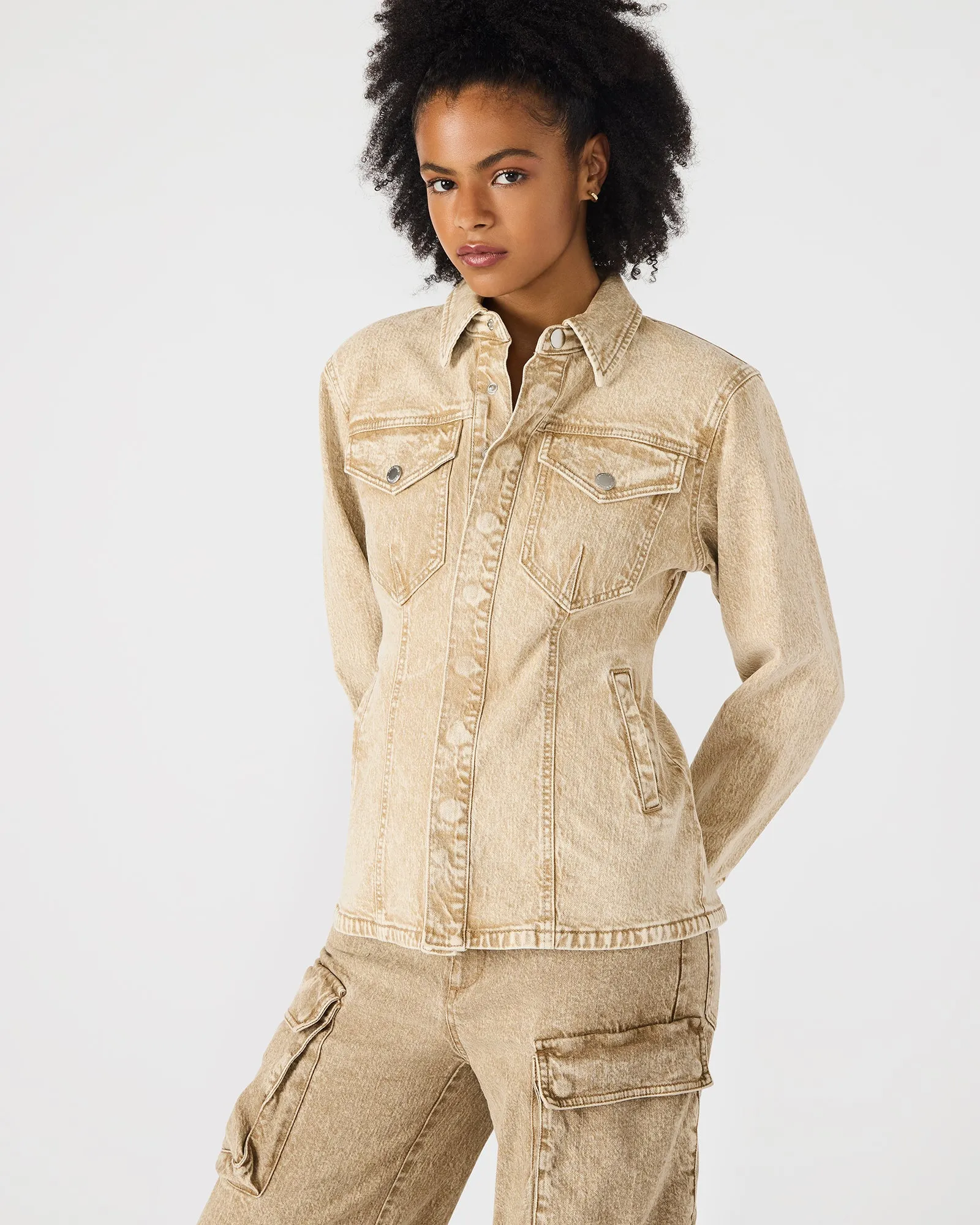 PARC JACKET CAFE AU LAIT sold by Steve Madden