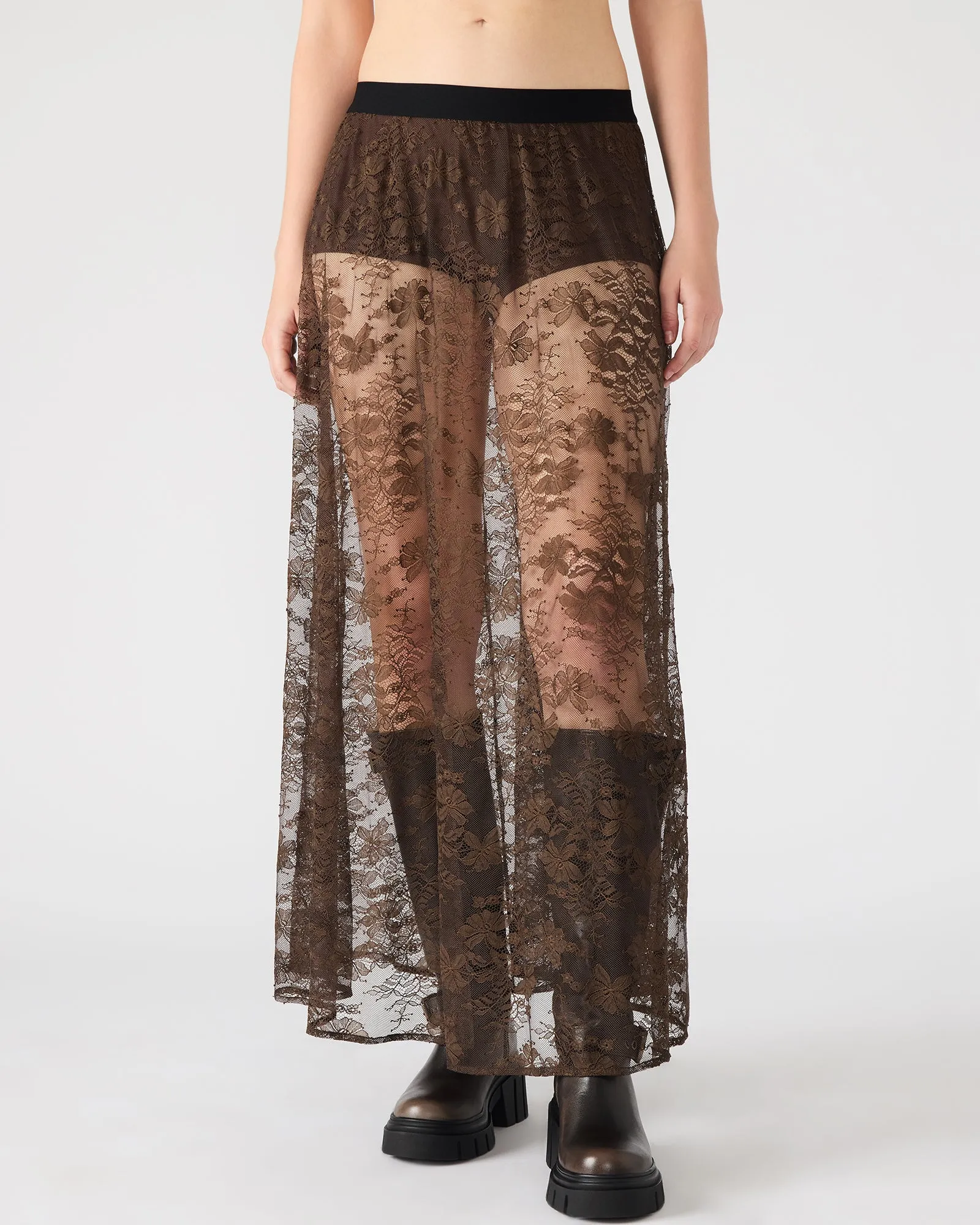 GISELA SKIRT DARK ESPRESSO sold by Steve Madden product image thumbnail 2