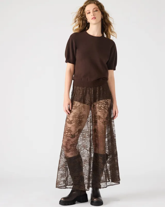 GISELA SKIRT DARK ESPRESSO sold by Steve Madden