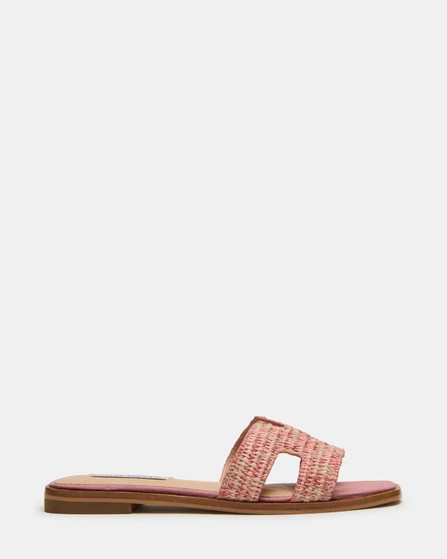 HADYN CROCHET PINK RAFFIA sold by Steve Madden