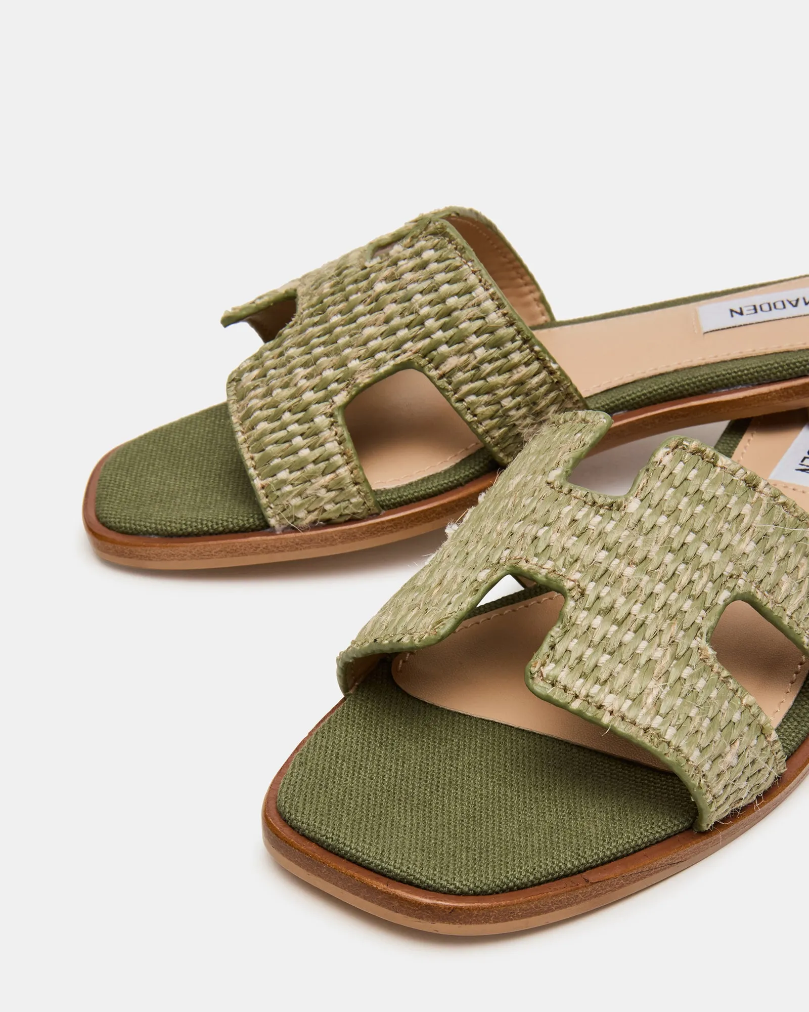 HADYN CROCHET GREEN RAFFIA sold by Steve Madden product image thumbnail 3