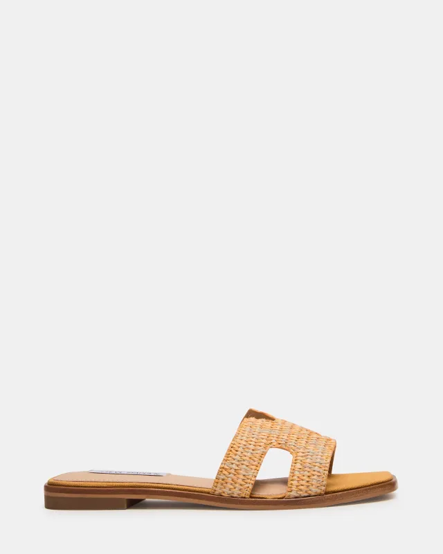 HADYN CROCHET YELLOW RAFFIA sold by Steve Madden
