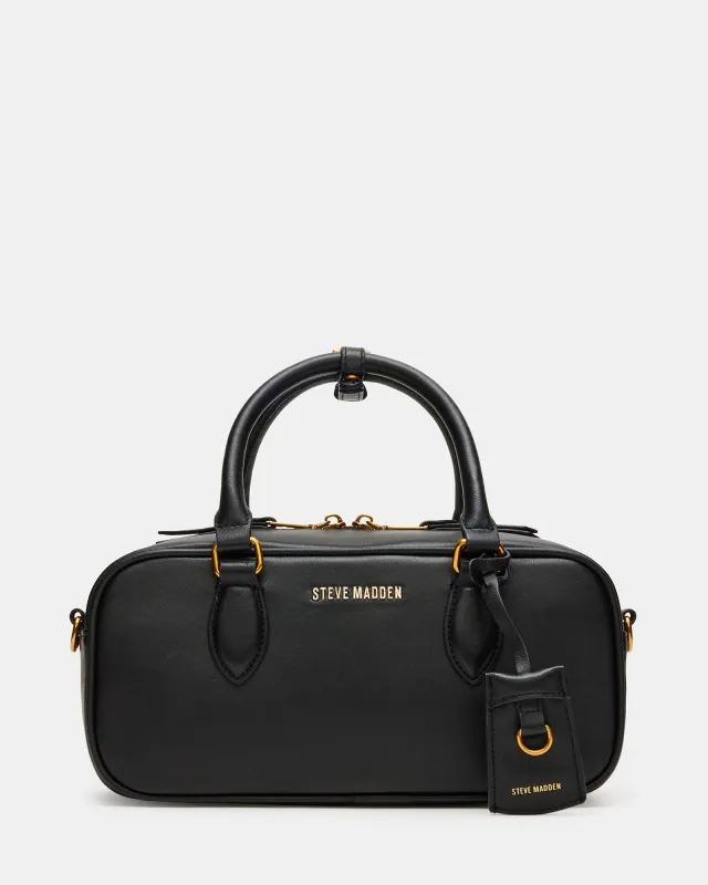 MERIT BAG BLACK LEATHER sold by Steve Madden