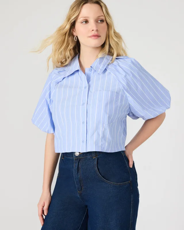 REECE TOP SOFT BLUE sold by Steve Madden