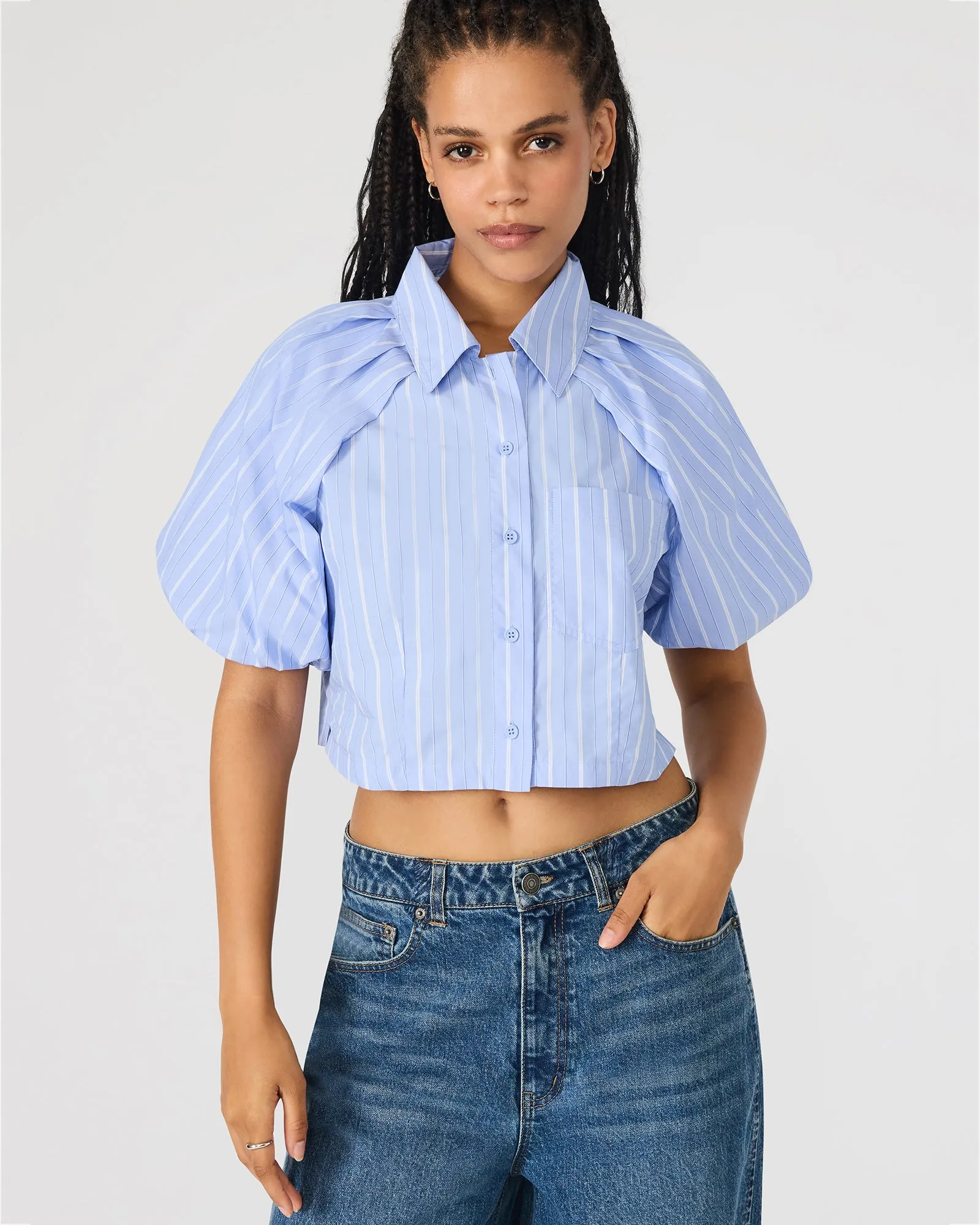 REECE TOP SOFT BLUE sold by Steve Madden product image thumbnail 2