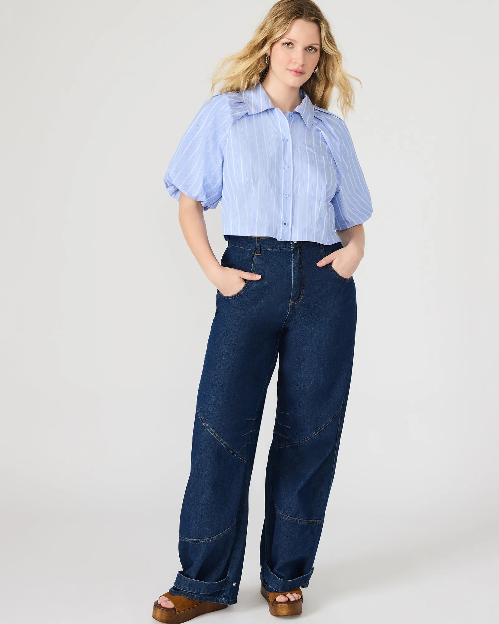 REECE TOP SOFT BLUE sold by Steve Madden product image thumbnail 5