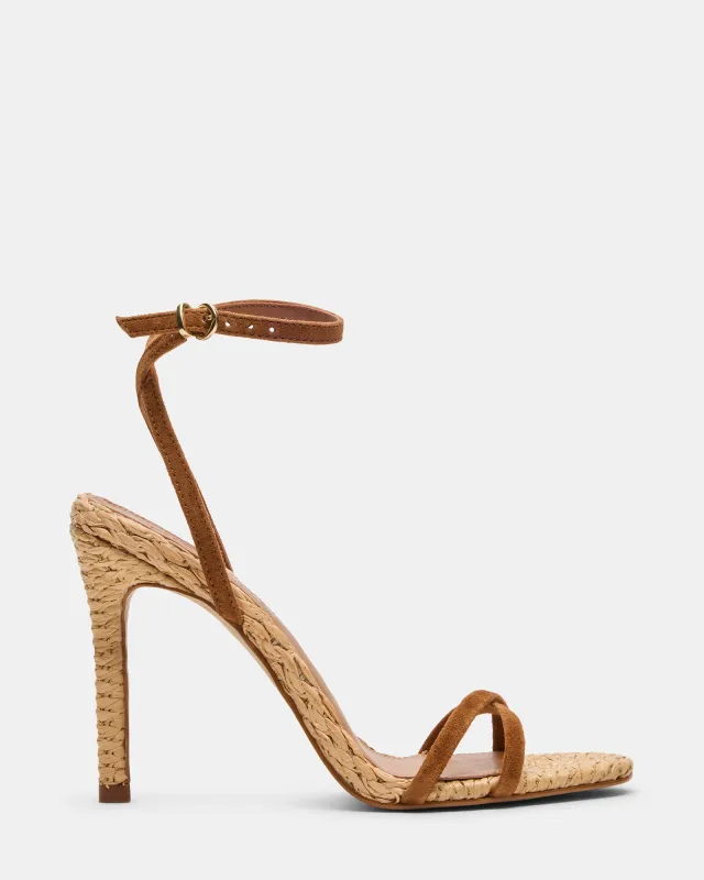 JYPSEY CHESTNUT SUEDE RAFFIA sold by Steve Madden