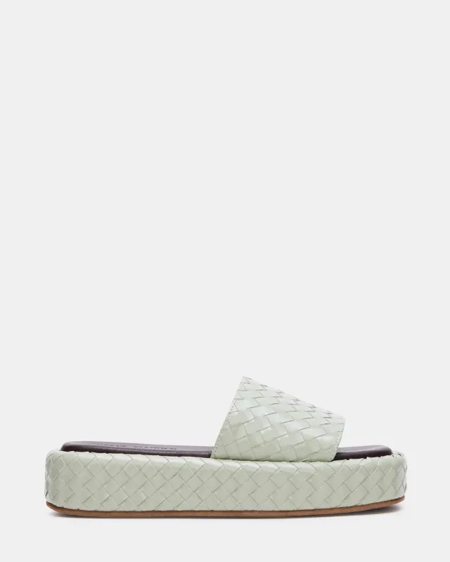 BEACHY QUILTED PISTACHIO sold by Steve Madden