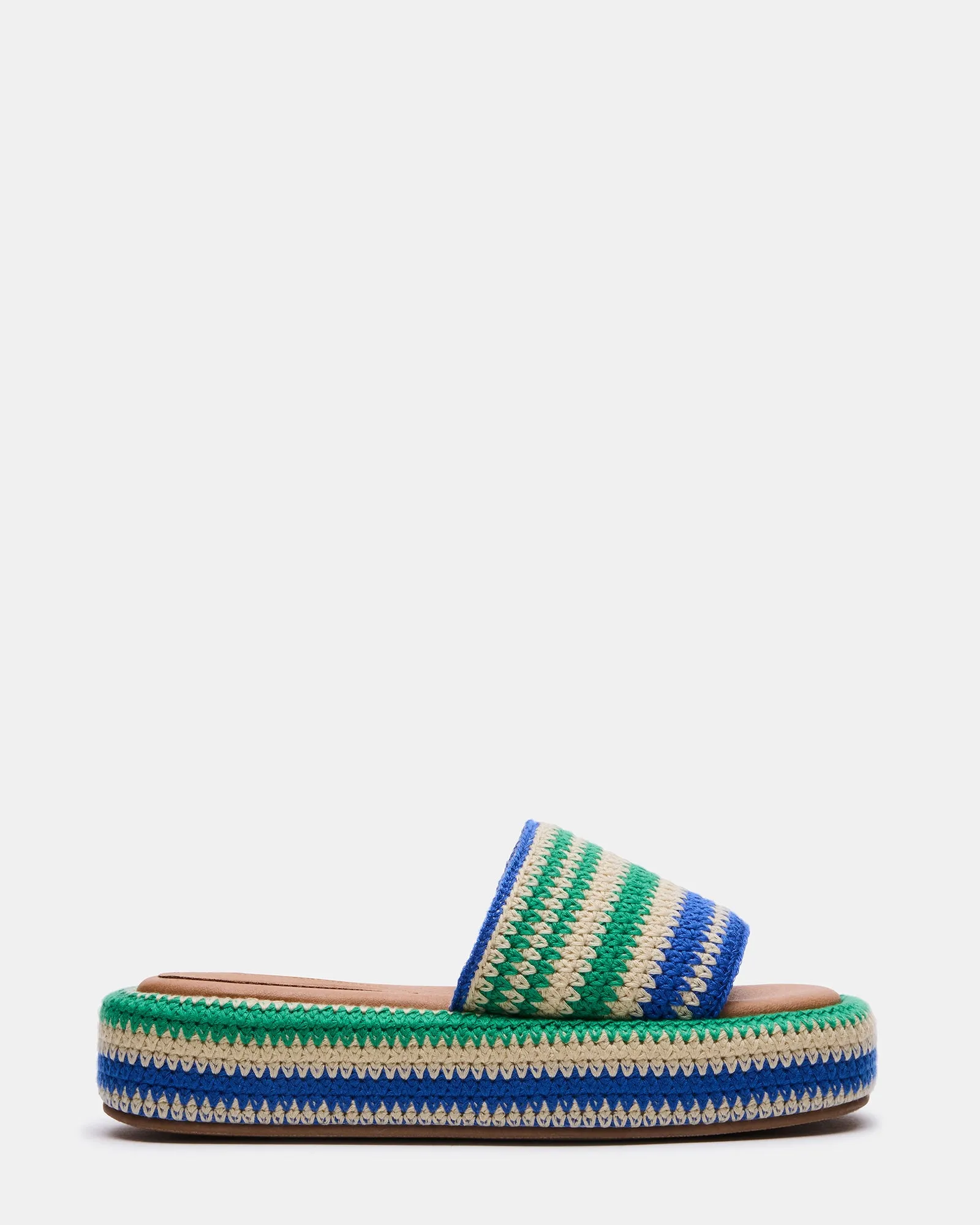 BEACHY WOVEN GREEN MULTI sold by Steve Madden