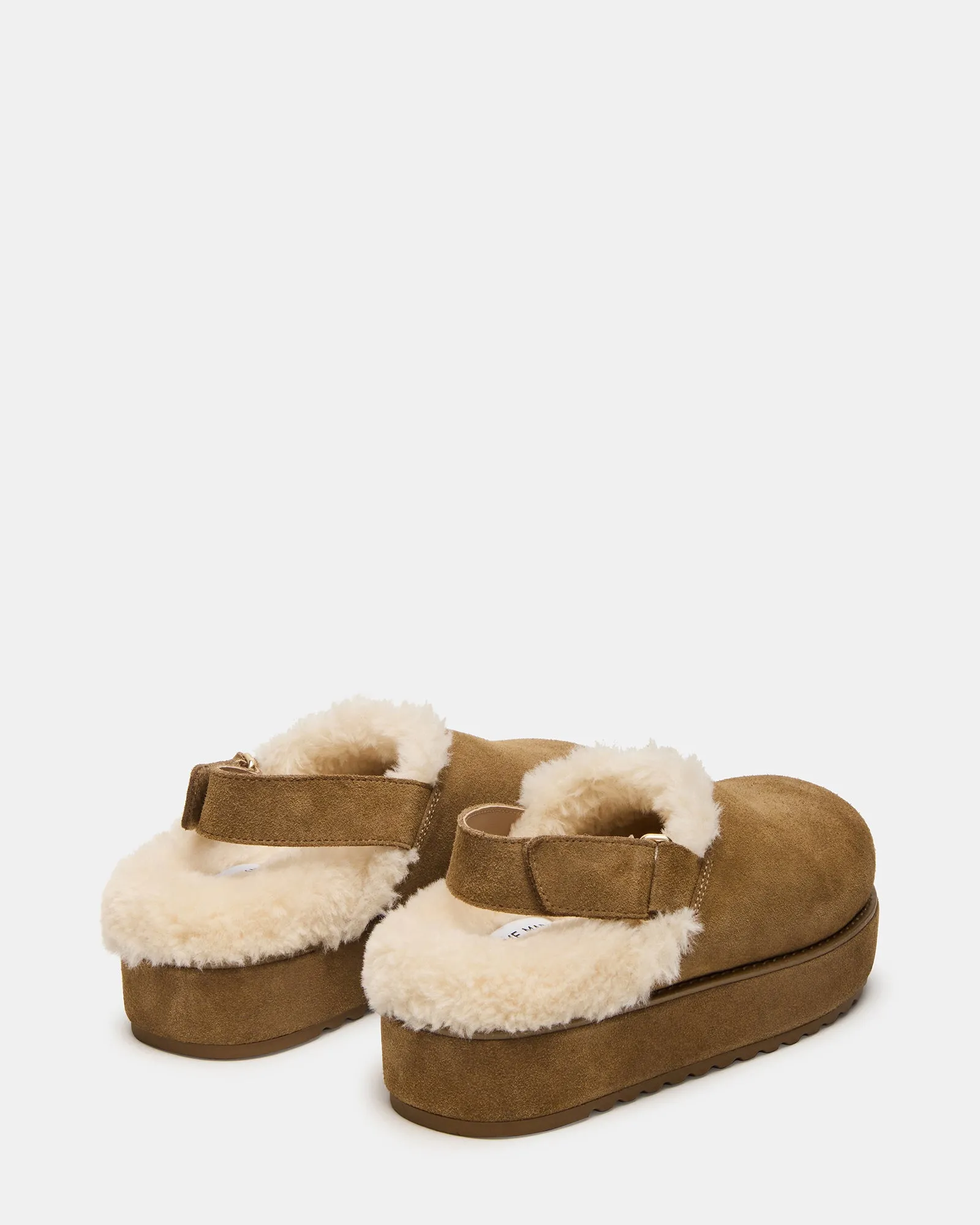 MELLOW FAUX FUR COGNAC SUEDE sold by Steve Madden product image thumbnail 5