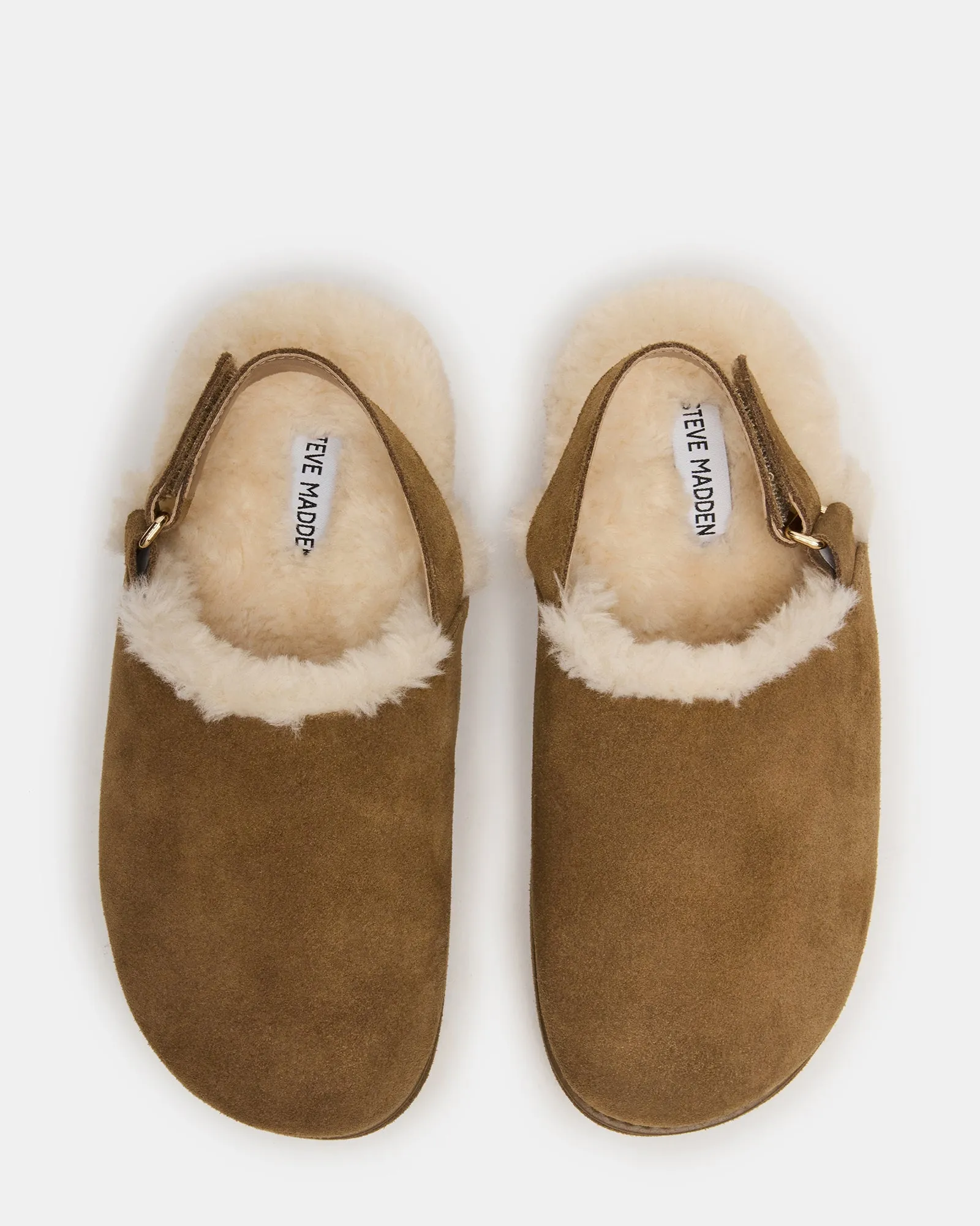 MELLOW FAUX FUR COGNAC SUEDE sold by Steve Madden product image thumbnail 4