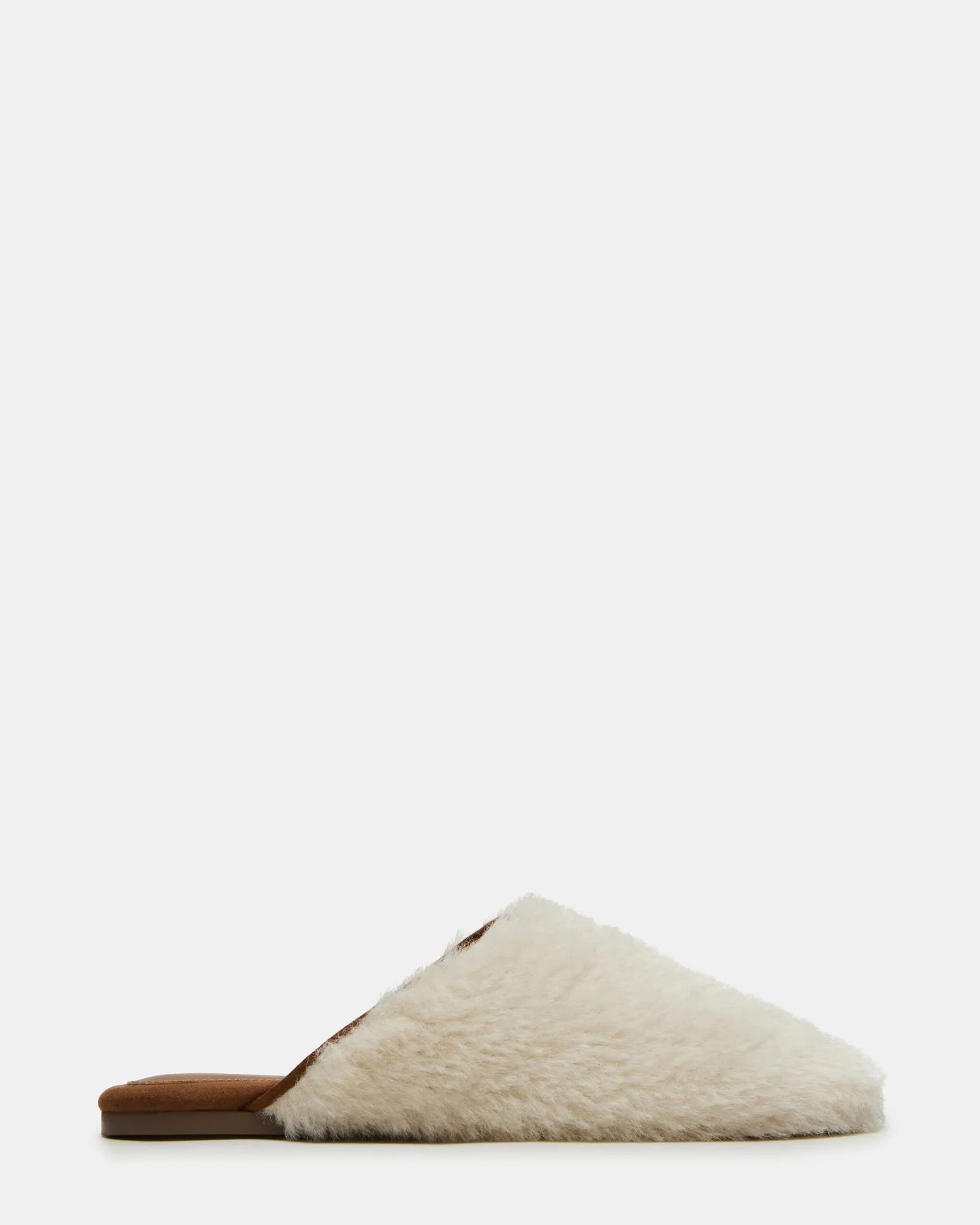 PEARSON FAUX FUR CREAM sold by Steve Madden