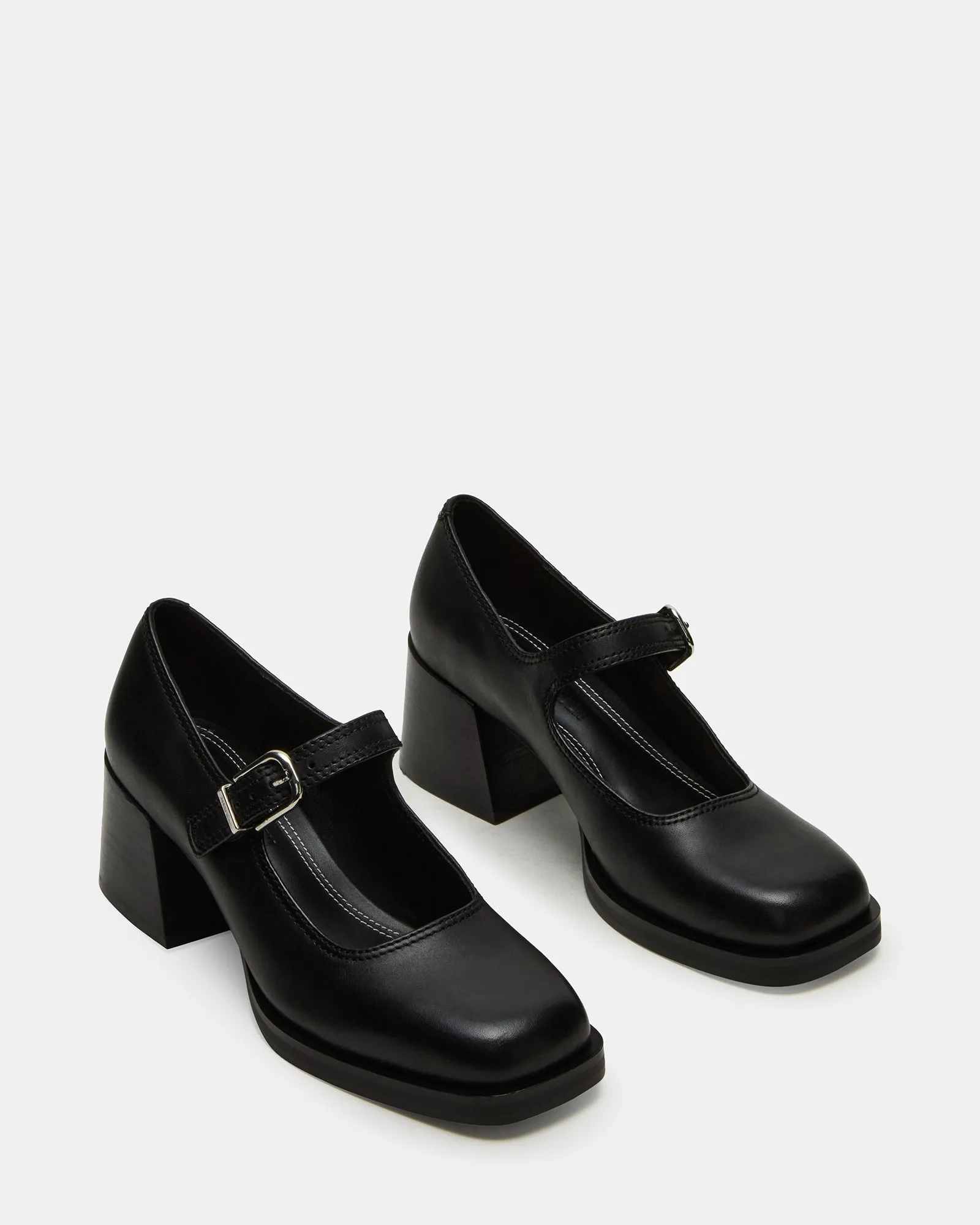 LISBON BLACK LEATHER sold by Steve Madden product image thumbnail 2