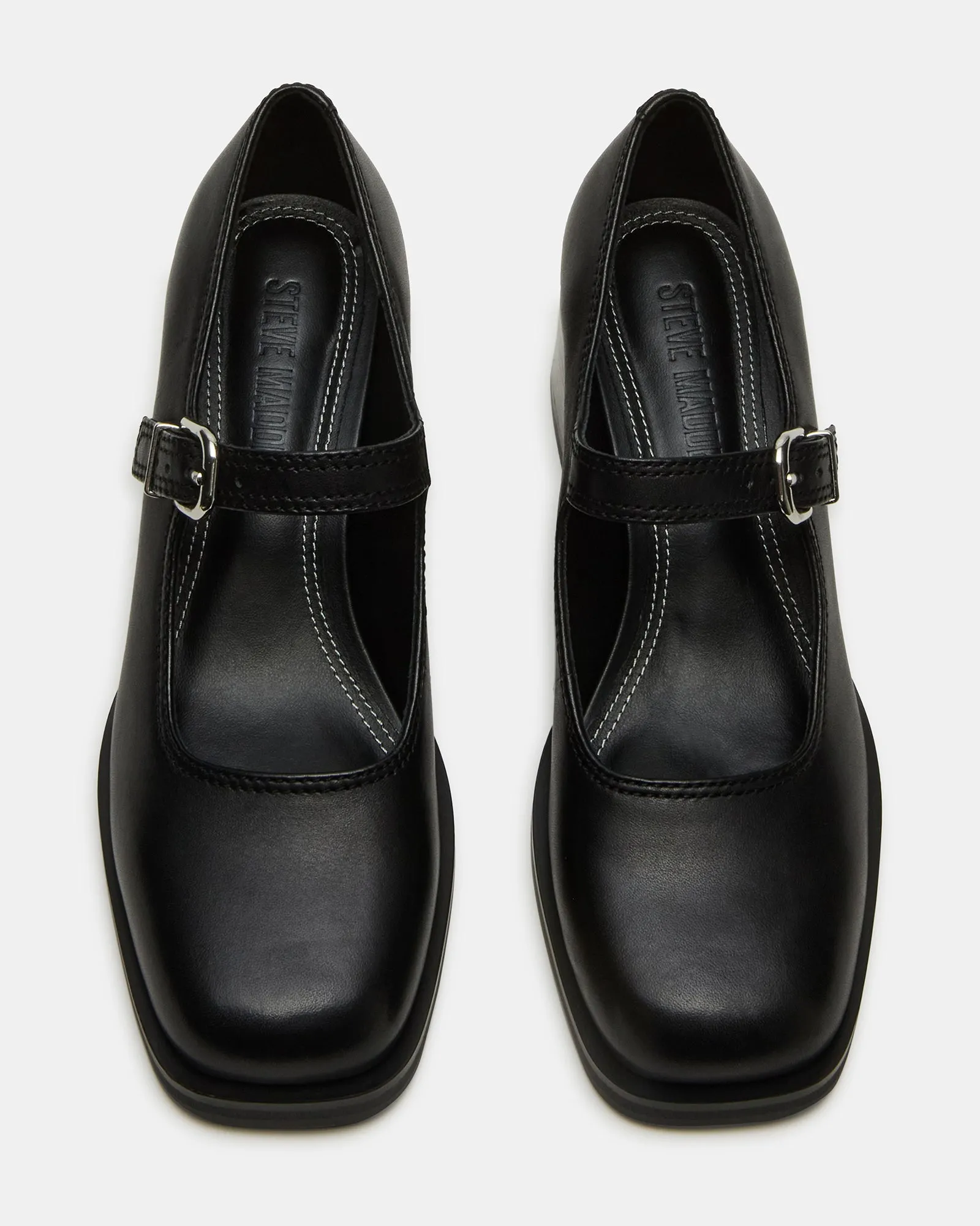 LISBON BLACK LEATHER sold by Steve Madden product image thumbnail 4